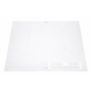 Szklana płyta grzejna do płyty kuchennej Electrolux / AEG biała 590 x 520 mm