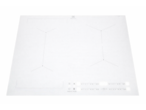 Szklana płyta grzejna do płyty kuchennej Electrolux / AEG biała 590 x 520 mm
