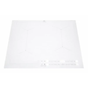 Szklana płyta grzejna do płyty kuchennej Electrolux / AEG biała 590 x 520 mm