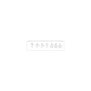 Panel kontrolny do kuchenki Electrolux / AEG stal nierdzewna 50 cm 7K 8087329028