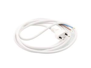 Kabel sieciowy z wtyczką EU2pin do okapu Electrolux / AEG 2,2 m biały