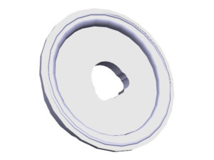 Ramka pierścienia pokrętła do piekarnika Electrolux / AEG biała 3425754011