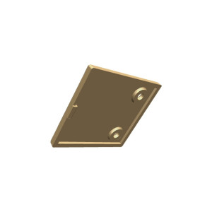 Zaślepka otworu zawiasu do lodówki Electrolux / AEG biała 47 x 52 mm 8090624019