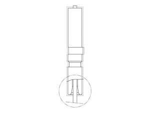 Świeca zapłonowa do palnika z potrójną koroną Electrolux / AEG 400 mm 3577347127