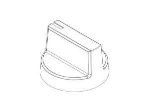 Pokrętło gazu do kuchenki Electrolux / AEG inox