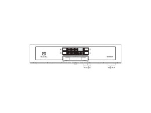 Panel obsługi przedni do zmywarki Electrolux / AEG inox 1561527027