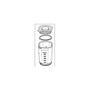 Szklany pojemnik do blendera Electrolux / AEG bez noża i mocowania 4055824116