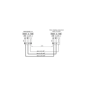 Wiązka przewodów blokady drzwi do pralki Electrolux / AEG 8080013017