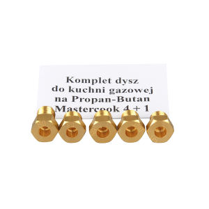Komplet dysz propan-butan do kuchni gazowej Mastercook X211