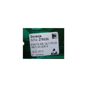 Moduł sterowania do pralki Gorenje / Hisense 279330