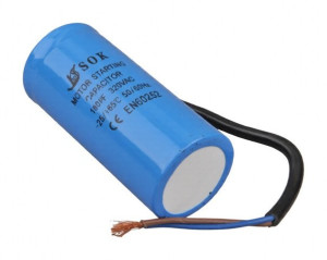 KONDENSATOR 180 UF / 320V KABEL 27012