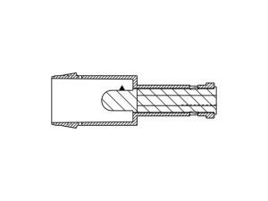Lampka kontrolna bursztynowa do piekarnika i płyty Electrolux / AEG 720/400 mm 3570806087