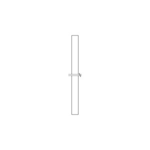 Pasek uszczelniający tylnej ściany do suszarki Electrolux / AEG 485 x 6 mm