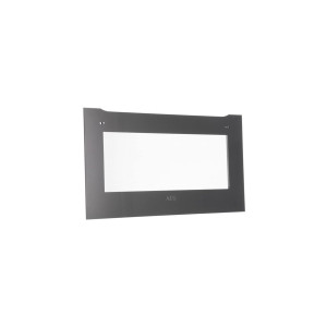 Zestaw przedniej szyby drzwi piekarnika Electrolux / AEG czarny 594 x 332 mm