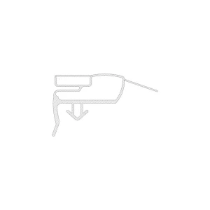 Magnetyczna uszczelka drzwi do chłodziarki Electrolux / AEG szara 2248016897