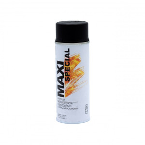 Farba spray MAXI Special czarna żaroodporna