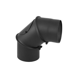 Kolano nastawne 45°/90° spalinowe czarne 2 mm DARCO