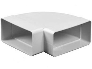 Kolano poziome płaskie 90º 75x150 mm