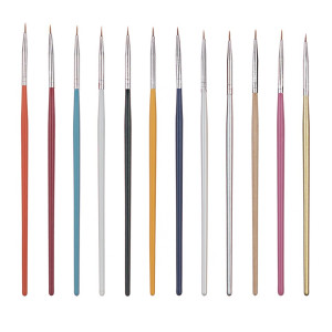 Set 12 Pensule Eyeliner SensoPRO Milano, Rainbow