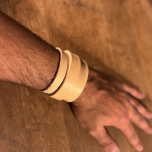 Lederarmband 5cm, ungefärbt, S/M | LEDERTISCH