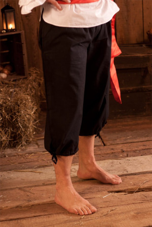 Authentic Pirate Breeches, black, XXXL | LEONARDO CARBONE