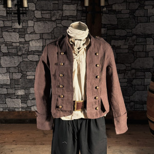 Kurzes Gilet, Leinen, mehrere Varianten | FREYHAND