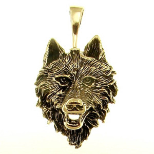 Wikinger Bronzeanhänger Wolf | MEGALITH