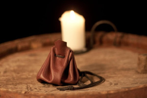 Authentic Medieval Leather Money Pouch, multiple variants | LEDERTISCH
