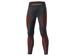 3D Skin Warm Base Funktionshose schwarz rot Funktionsunterwäsche, M