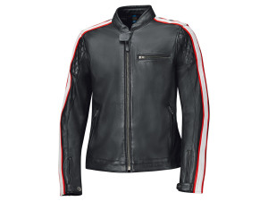 Motorradjacke Held Brixham Lederjacke, 50, schwarz-rot