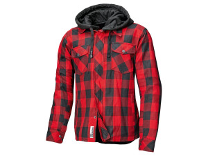Motorradjacke Held Flanellhemd Lumberjack II Lady schwarz rot, D-L