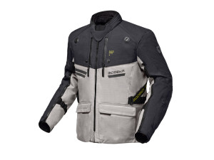 Motorradjacke Modeka Atlaz hellgrau schwarz, XXL