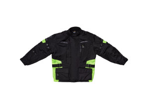 Kinder Motorradjacke Modeka Tarex 2 Kids schwarz neongelb, 164