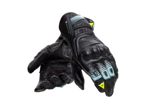 Fiero Metal Gloves Motorradhandschuhe black water yellow fluo, XXL