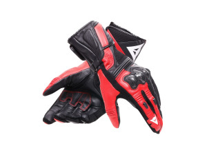 Reacto Carbon Long Gloves Motorradhandschuhe black red lava, XXXL