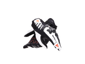 Reacto Carbon Short Gloves Women Motorradhandschuhe black white red fluo, Lady XS
