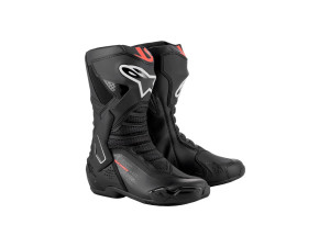 Motorradstiefel Alpinestars SMX 6 V3 schwarz rot fluo, 45 EU