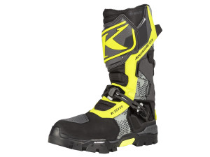 Motorradstiefel Klim Adventure GTX Boots Gore Tex grau neongelb, 42.5 EU
