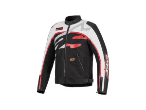 Axton Jacket Motorradjacke black white red, M