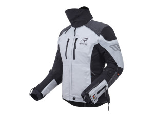 Gore Tex Motorradjacke Rukka Flexorina Lady hellgrau schwarz, 40
