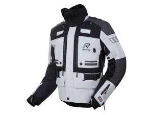 Gore Tex Motorradjacke Rukka Titantrail-R hellgrau schwarz, 54