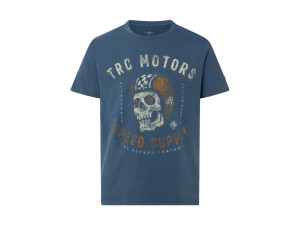 T-Shirt Rokker Skull B Blue Men, XXL