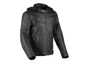 Detroit 3 Lederjacke schwarz, 60