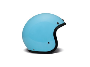 Retro Light Blue Open Face Helm Jethelm Motorradhelm ECE2206, S