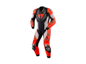 Lederkombi Revit Hyperspeed 3 Einteiler hellgrau neon rot, 48