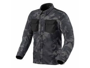 Motorradhemd Revit Tracer 2 Air Mens Overshirt, M, camo dunkel grau