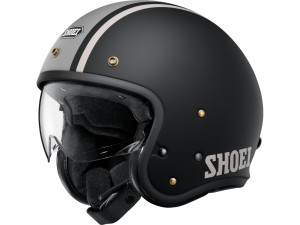 J.O2 Aventure TC-10 Matt Black Grey Open Face Helm Jethelm Motorradhelm, M