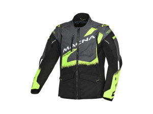 Offroad Motorradjacke Macna Landmark Enduro Adventure Jacke, XL, black/grey/fluo yellow