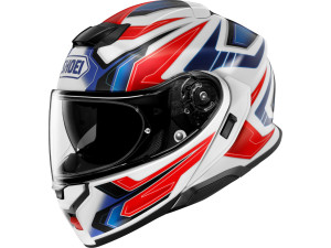 Klapphelm Shoei Neotec 3 Anthem White Blue Red TC-10, S