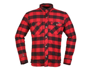 Motorradhemd Modeka Nooner, M, rot/schwarz